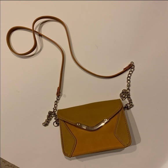 Poverty Flats by Rain Mustard Crossbody Bag - Picture 2 of 6